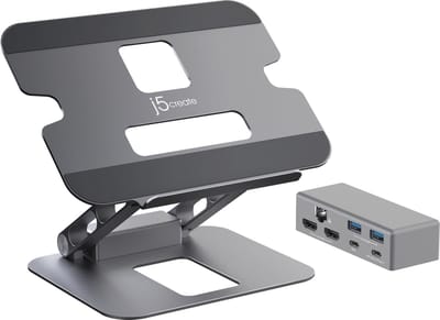 j5create Multi-Angle Dual HDMI Docking Stand (with Ethernet)