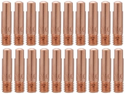 Dailygoods- Contacttip Stevig en Duurzaam - Rood Koper - 20 Stuks - Compatibel met Binzel 15AK - Hoge Temperatuur Bestendig - Eenvoudig te Monteren - Lascontacttip