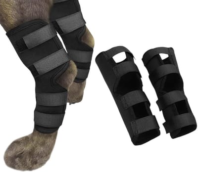 Gewrichtsbandage voor honden - 2 stuks steunbandage, bescherming voor achterpoten en gewrichtsondersteuning