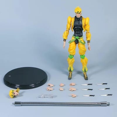 Anime Jojo's Bizarre Adventure Deel III Dio The World Super Actiebeeld Groot Figuur PVC Model Collectie Bureau Decoratie Cadeau gray