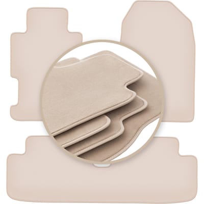 PREMIUM beige vloermatten voor: Honda Civic VII 3-deurs hatchback, coupé 2001-2005