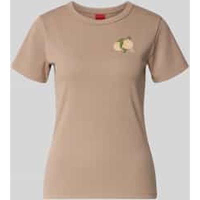 regular fit T-shirt van katoenmix model 'DELORIS_4'