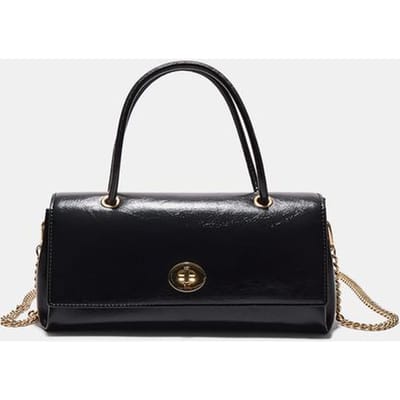 Stradivarius City-schoudertas met dubbel hengsel  Zwart OS