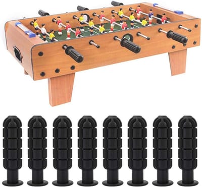 Tafelvoetbal Handvatten - Foosball Grips - Spel Verbeteren - Tandontwerp Antislip - 8 stuks - Zwart
