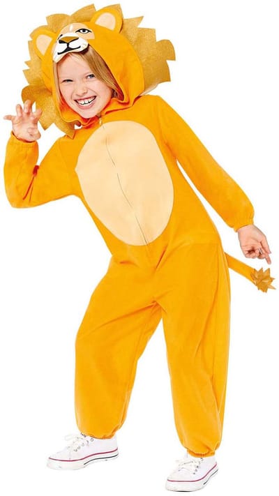 Amscan leeuw kostuum onesie voor kinderen 3-4 jaar - verkleedpak.