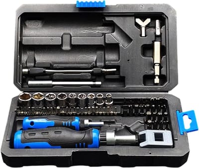 Magnetische Schroevendraaier Set - Gereedschap Set - Huishoudelijk Repareren - 69 Delig Ratelmechanisme - 175 Cm - Zwart