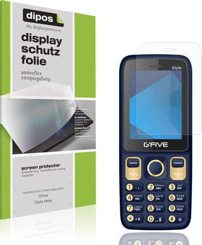 dipos – 4x Matte Beschermfolie geschikt voor GFive Style New | Krasbestendige & antireflecterende Screenprotector Ultra-Thin