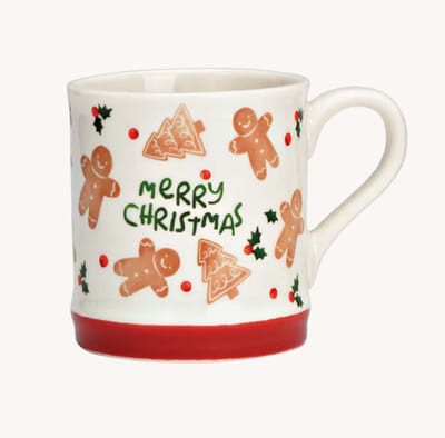 Gingerbread mok Merry Christmas, rood, (B/H/D) 13x10x8cm, 350ml