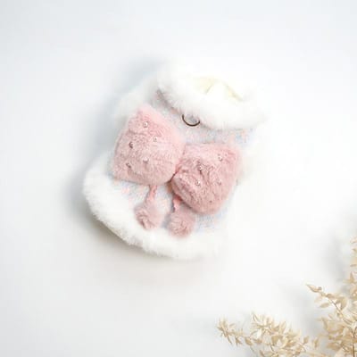 Huisdier Hond Teddybeer Kleurrijke Strik Set Katoenen Jas Herfst en Winter Warme Jas, Kattenkleding Hondenkleding voor Kleine Honden Jas Puppy XL
