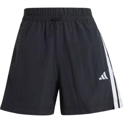 Adidas Essentials 3 Strepen Lifestyle Losse Hoge Taille Driekwart Casual Shorts Dames Shorts Zwart Wit JE1309 XL black