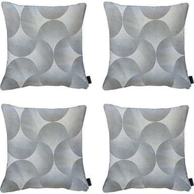 Madison - Sierkussen Napels - Grijs - 50x50x10cm - Set van 4