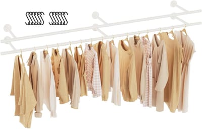 DailySupplies® Kledingstangen voor aan de Muur - Kledingrek - Kledingroede