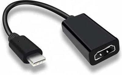 NÖRDIC USBC-N1192 USB-C naar HDMI adapter - 4K30Hz - 10cm - Zwart
