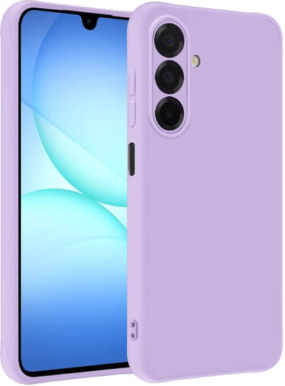 Hoesje - Geschikt voor Samsung Galaxy A17 - Sterk & Shockproof - Siliconen Case - Hoes Cover - Telefoonhoes - Lila