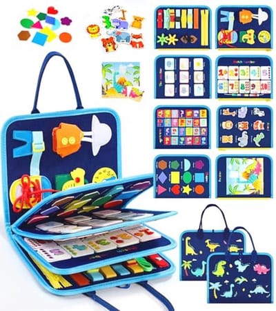 Busy Board Activiteitenbord voor Kinderen - Montessori Speelgoed voor Peuters van 1 tot 5 Jaar, Motoriek en Sensorisch Speelgoed