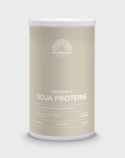 Mattisson - Biologische Soja Proteïne Poeder - 90% Eiwit - Vegan Eiwit Shake - 350 Gram