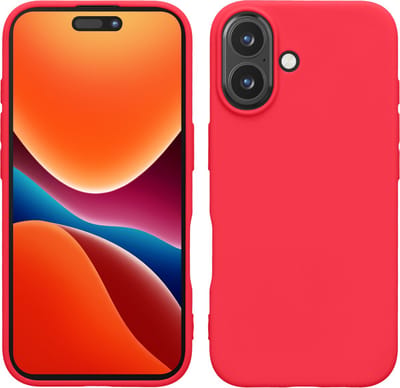 kwmobile telefoonhoesje geschikt voor Apple iPhone 16 - Hoesje voor smartphone - Back cover in neon roze