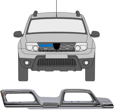 Grill lijst voor Dacia Duster 2013-2017 / Rechts