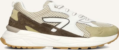 HUB Grid-m Sneakers - Heren - Beige - Maat 41