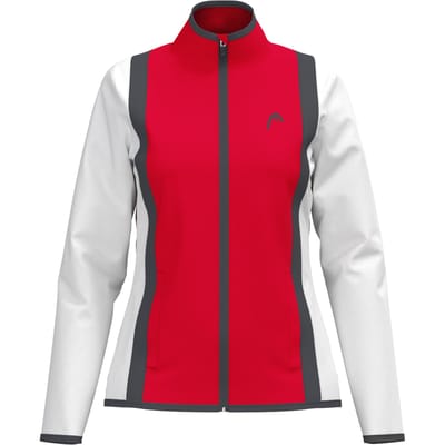 HEAD Club 25 Jacket Dames Trainingsjack Dames-Rood,Wit