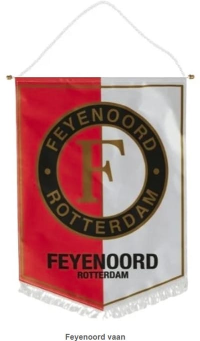 grote Feyenoord vaan (33 x 27 cm)