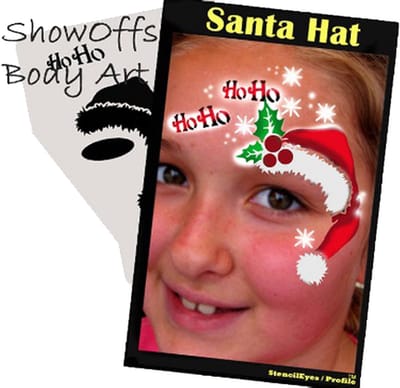 Proaiir Profile Stencil Santa Hat | Schminksjabloon