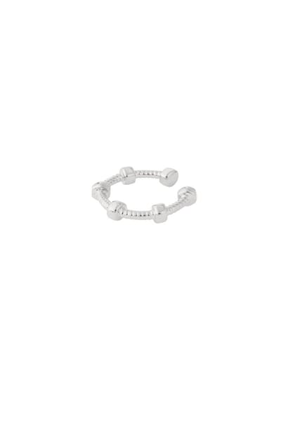 Ear cuff locked up | Koper | Zilverkleurig