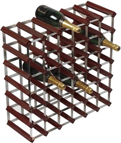 RTA Wineracks - Wijnrek Verzinkt - Donker grenen - 42 flessen