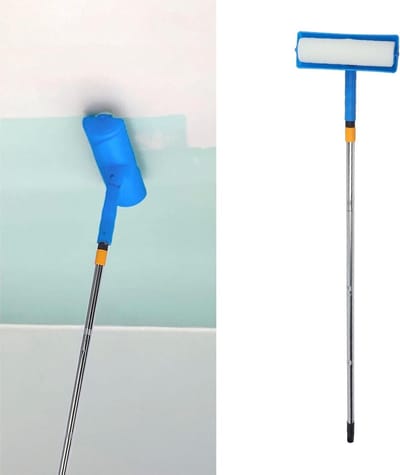 10 Inch Verlengbare Verfroller met Spatscherm voor Binnenmuren en Plafonds, Ideaal voor Glad en Efficiënt Verfwerk