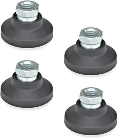 Hengsels met schroefsocket M8 - 4 stuks - Zwart - Normelementen