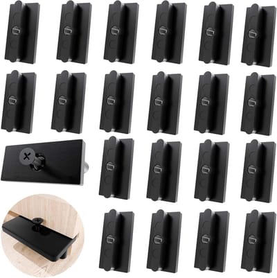 Verborgen Bevestigingsmiddelen - Terrasclips T-clips - Terras Installeren - Naadloze Afwerking - 200 stuks - Zwart