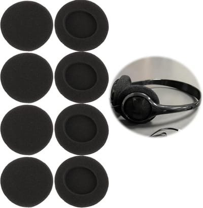 vervangende oorkussens voor 50mm hoofdtelefoons, zacht schuim, ademend en duurzaam, comfortabele en geluidsisolerende oorkussens voor pc headset