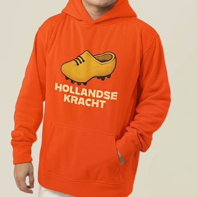 Oranje WK-EK Hoodie Hollandse Kracht XS