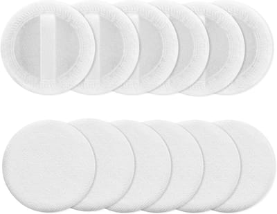 Ronde Velours Make-up Puff voor Poeder en Foundation - 12 Stuks, Perfect voor Blenden en Instellen van Make-up, Ideaal voor Gezicht en Lichaam