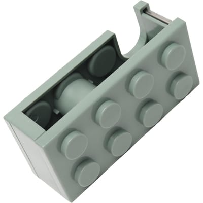 Tapedispenser Schattige Bouwsteen Vorm Gemakkelijk Snijden Bureau Tapehouder voor School Kantoor Studeerkamer Green