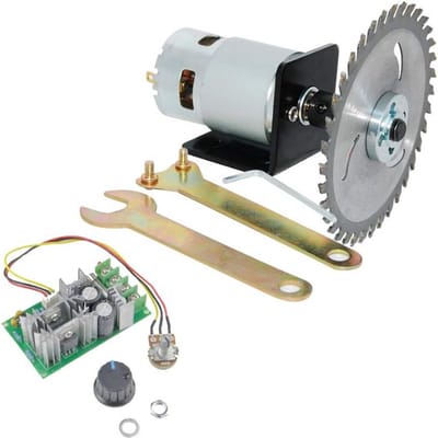 Krachtige DC Mini Cirkelzaag Motor Set met Toerentalregelaar 12V/24V