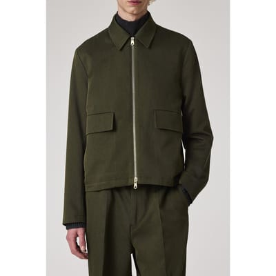 Paul Smith Regular Fit Jacket Military Green Maat: XL | Legerjassen Outlet | Heren | Groen