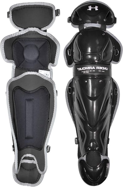 Honkbal Beenbeschermers - Vanger Leg Guards - Sport Bescherming - Verstelbare Banden - 11.5 inch - Zwart