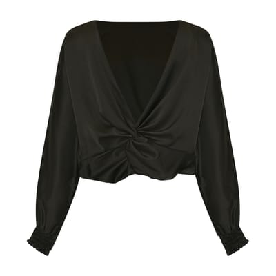 Krista Blouse in Zwart