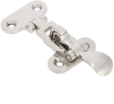 Dailygoods- Hatch Latch 2 Stuks - Roestvrij Staal 316 - Duurzaam - Afsluitbaar - Geschikt voor Kasten/Laden - Eenvoudig te Installeren - Vergrendelingsmechanisme