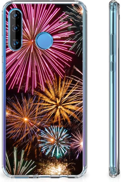Huawei P30 Lite Anti Shock Bumper Case Vuurwerk