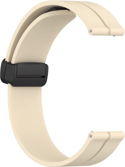 Siliconen bandje - geschikt voor Samsung Galaxy Watch 7 / Watch FE / Watch 6 (Classic) / Watch 5 (Pro) / Watch 4 (Classic) / Watch 3 41 mm / Active / Active 2 / Watch 42 mm - beige
