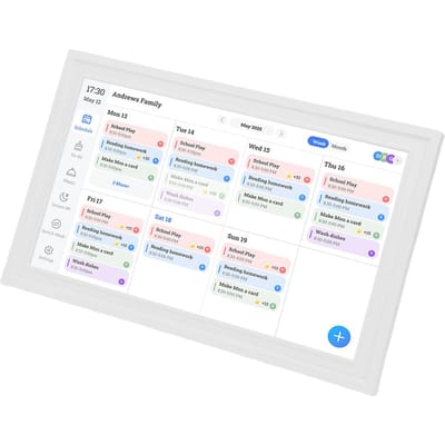 15,6 inch Slimme Digitale Kalender 1920 80 HD Interactief Touchscreen Familieplanner Kalender met APP Foto F e Kunstgalerij white