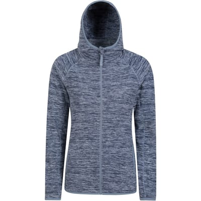 Mountain Warehouse Dames/Dames Lleyn II Melange Full Zip Hoodie (Donkerblauw)