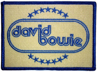 David Bowie - Oval and Stars Patch - Creme/Blauw