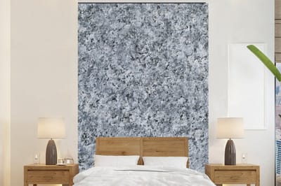 Behang - Fotobehang Graniet - Steen - Patroon - Design - Grijs - Breedte 200 cm x hoogte 300 cm