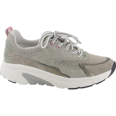GABOR ROLLINGSOFT DAMES SNEAKERS BEIGE 86.935.11 MESH/VEL/PERL/NAPPA-BEIGE/SCHILF/PINK MAAT 42