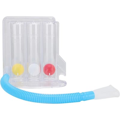 Diepe Ademhaling Longoefenaar Incentive Spirometer Ademhalingsmeetsysteem Type A 3 Ballen Enkel wit