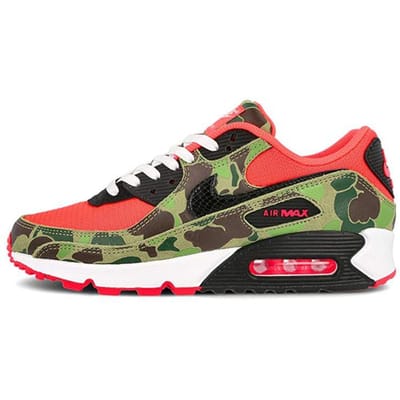 Nike Air Max 90 SP Reverse Duck Camo 2020 Unisex Sneakers Groen Infrarood Zwart CW6024-600 44.5