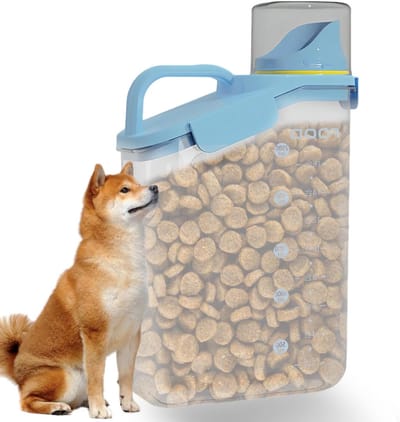 Airtight 2.8L Opbergcontainer voor Kattenvoer en Hondenvoer - Voedselopslag, Vochtbestendig, Duurzaam en Multifunctioneel in Luchtblauw